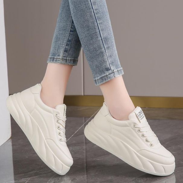 ShoeVault 2025, scarpe da ginnastica casual bianche in pelle da donna, all'ingrosso transfrontaliero, promozione principale, nuove di zecca_voghion.com