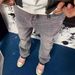 Men's Clothing Version Of The Washed Hem Tassel Slightly Flared Grey Jeans Retro High Street Vibe Style Men's Trend_voghion.com