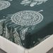 Housse de matelas bohème attrape-rêves verte, couvre-lit en polyester 3D_voghion.com