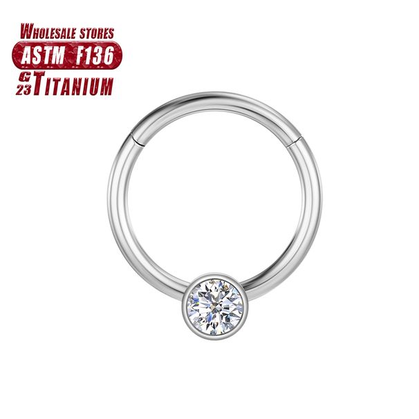 F136 Titan Nasenring Zirkon Helix Piercing Nez Septum Clicker Hoop Scharniersegment Knorpel 16G Tragus Lippe Körperschmuck_voghion.com