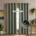 Sommer-Verdunkelungsvorhänge – bestickte olivgrüne Thermovorhänge für Schlafzimmer und Wohnzimmer (fertig konfektioniert, 100 % lichtundurchlässig, UV-Schutz)_voghion.com