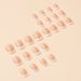 Short Square White French Press On Nails – Classic & Elegant Fake Nails For Women, Reusable False Nails With Glue & File (LC187)_voghion.com