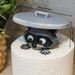 1Pc Adorable 3D Printed Raccoon Toilet Roll Paper Holder White Plastic Playful Bathroom Decor Tissue Holder With Lid Decoration_voghion.com