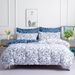 Three Piece Bedding Set Nordic Style Printed Brushed Quilt Cover Bed Sheet Set_voghion.com