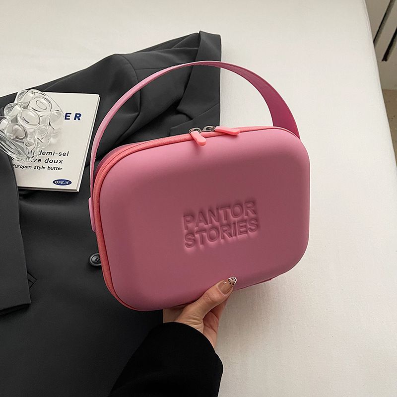 Dopamin Tragbare Kosmetiktasche Neue Mode Nische Business Reisekoffer Tragbare Silikon-Aufbewahrungsbox_voghion.com