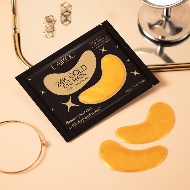 Peelings & Körperbehandlungen Neues Produkt LAIKOU GOLD EYE MASK Gold Eye Mask 6g Collagen Eye Moisturizing_voghion.com