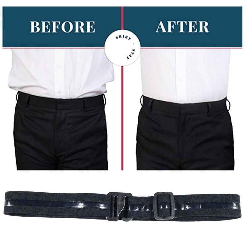 HOT Shirt Stay Holder Adjustable Belt Non-slip Wrinkle-Proof Locking Straps For Women Men_voghion.com