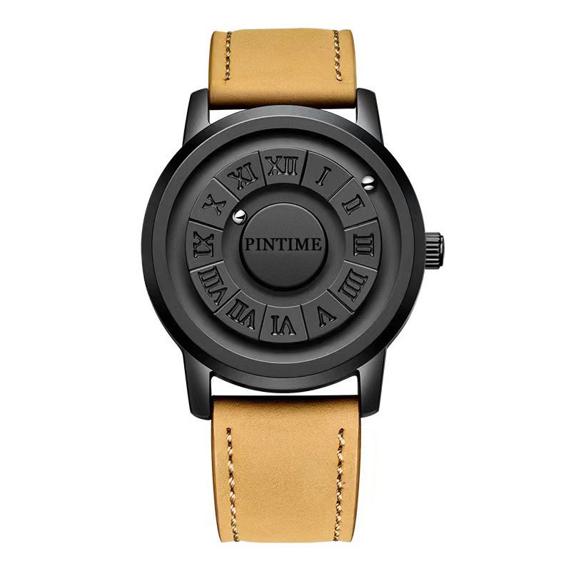 New Cool Magnetic Levitation Ball Black Technology Sense Creative Personality Fashion Concept Men's Watch_voghion.com