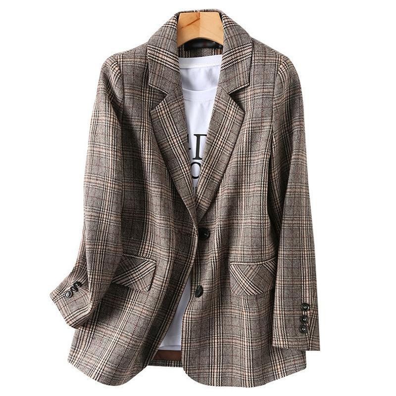Haut de costume décontracté ample à la mode pour femmes_voghion.com