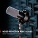 FIFINE USB/XLR Dynamic Microphone With Shock Mount, Touch-mute, Headphone Jack & Volume Control, For PC Or Sound Card_voghion.com