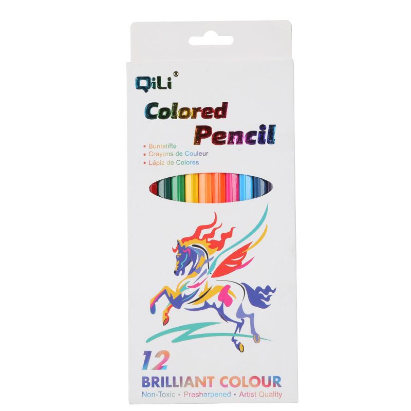 12-Farben-Aquarellstifte-Set, lebendige und mischbare Künstlerbedarfsartikel für Kinder und Erwachsene, hochwertige sechseckige Holzstifte zum Skizzieren_voghion.com