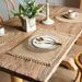Placemat Cottage Style Jute Tassel Table Round Bowl Mat Rectangular Heat Insulation Pad Napkin_voghion.com