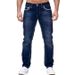 Nouveau style de haute qualité pour hommes Slim Double Line Jeans Gold Classic Tricolor Jeans Nouveau_voghion.com