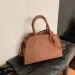 Borsa a mano retrò di grande capacità, nuovo stile, in pelle scamosciata leggera, alla moda francese, a tracolla singola, da donna, stile da strada_voghion.com