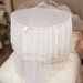 Round Canopy Mosquito Net For Single/Double Bed - Premium Dense Weave Hanging Princess Bed Canopy With 360° Protection_voghion.com