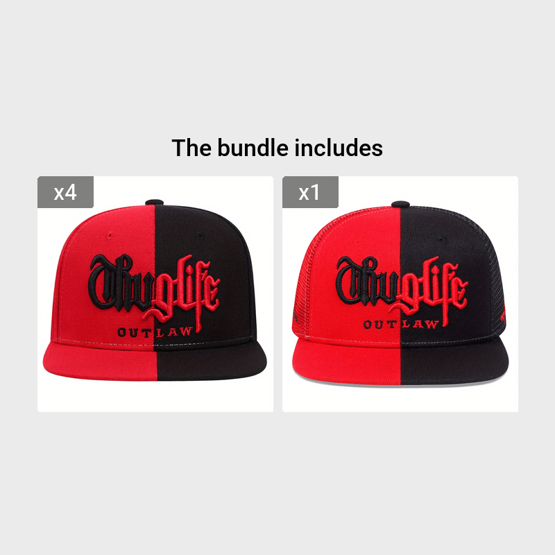 1pc Stitching Casual Fashion Men's Letter Hip Hop Hat_voghion.com