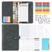 Refillable Notebooks Exclusive A6 Binder Retro PU Soft Leather Notebook Cash Budget Hand Account Book Creative Account Book_voghion.com