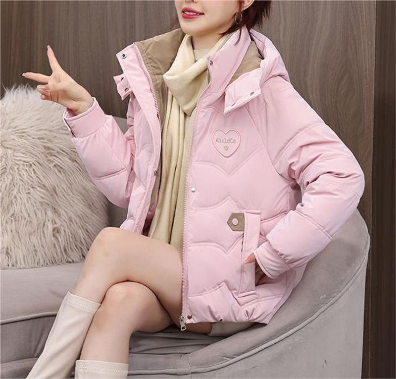 New Korean Version Down Winter Thick Hooded Women's Short Loose Western Style Cotton Jacket Trend_voghion.com