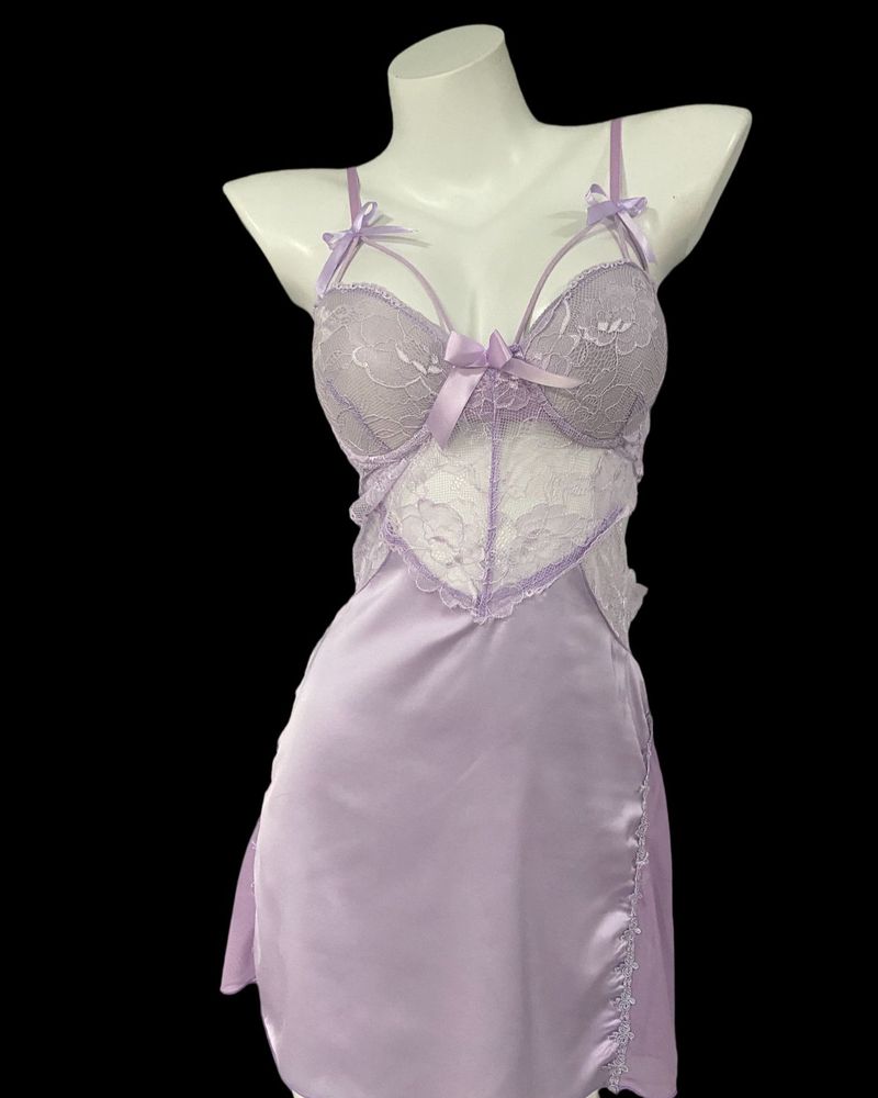 Women's sexy pajamas with chest pads, women's summer suspender pajamas, lace hollow back pajamas, pajamas, two-piece set_voghion.com