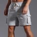 Herrenbekleidung 2025 Herren-Sportshorts, nicht über dem Knie, Viertelhose mit mehreren Taschen, Basketballhose, American Fitness-Laufshorts_voghion.com