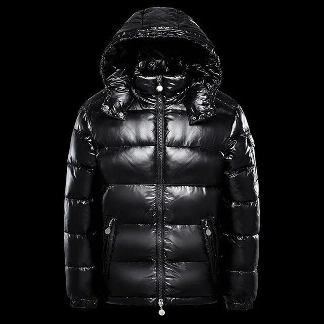 2025 Fashion Herren Daunen Jacke Weiße Enten Haube Warm Glänzende Männer Glänzend Schwarz Rot Gepolstert Flauschigen Mantel Mann Winter Puffer Frauen_voghion.com