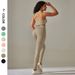 Women's high waist peach hip leggings, cross-back bra suits, sweat-absorbent running fitness clothes_voghion.com