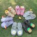 New girls little Daisy flower children's shoes Jelly Princess Bao head baby Roman shoes_voghion.com