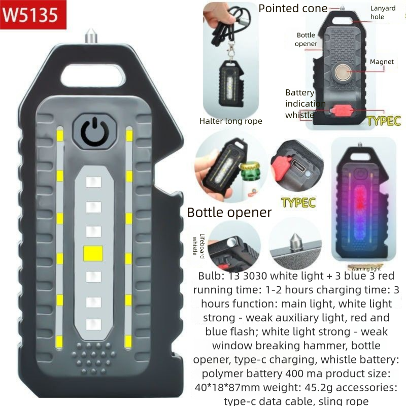 Ultra-small Mini LED Light-emitting Small Keychain Strong Light Ultra-light Portable Flashlight_voghion.com