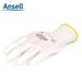 Wear Resistant, Non Slip, Breathable, PU Coated Palm Coated White Protective Multifunctional Gloves_voghion.com