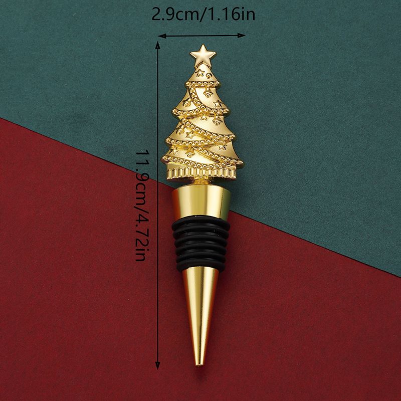 European and American Creative Christmas Gift Wine Ornaments Wine Preservation Plug Party Christmas Tree Wine Plug_voghion.com