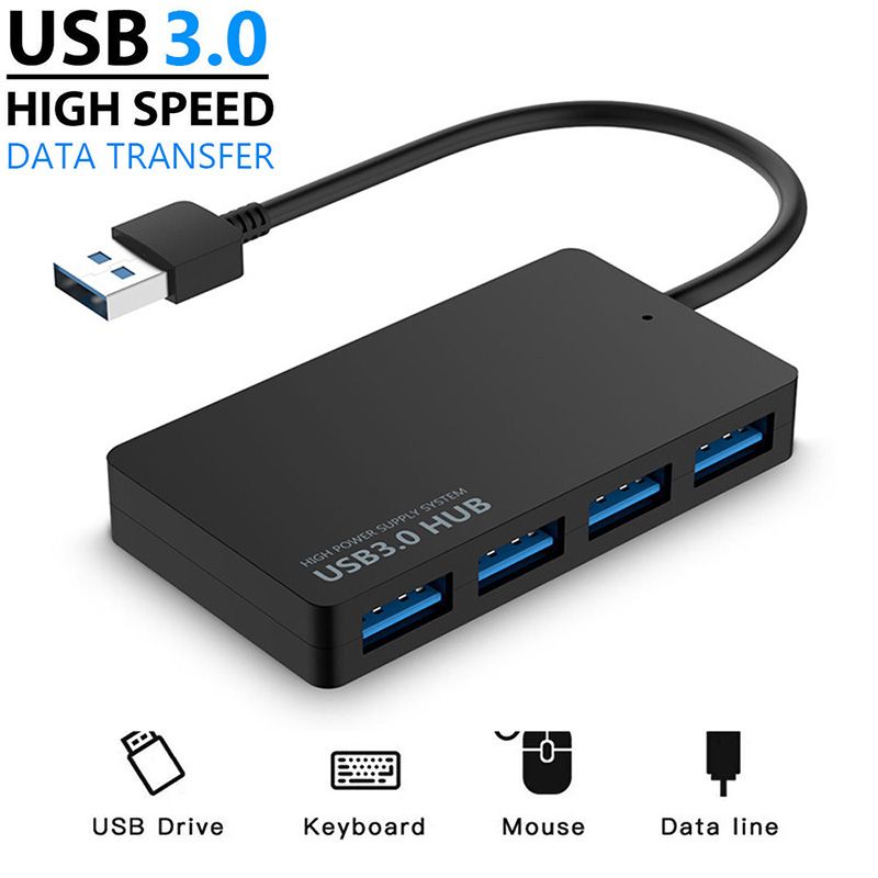 Yüksek Hızlı USB 3.0 HUB Çoklu USB Ayırıcı 4 Port Genişletici Çoklu USB Genişletici Dizüstü Bilgisayar İçin Bilgisayar Aksesuarları_voghion.com