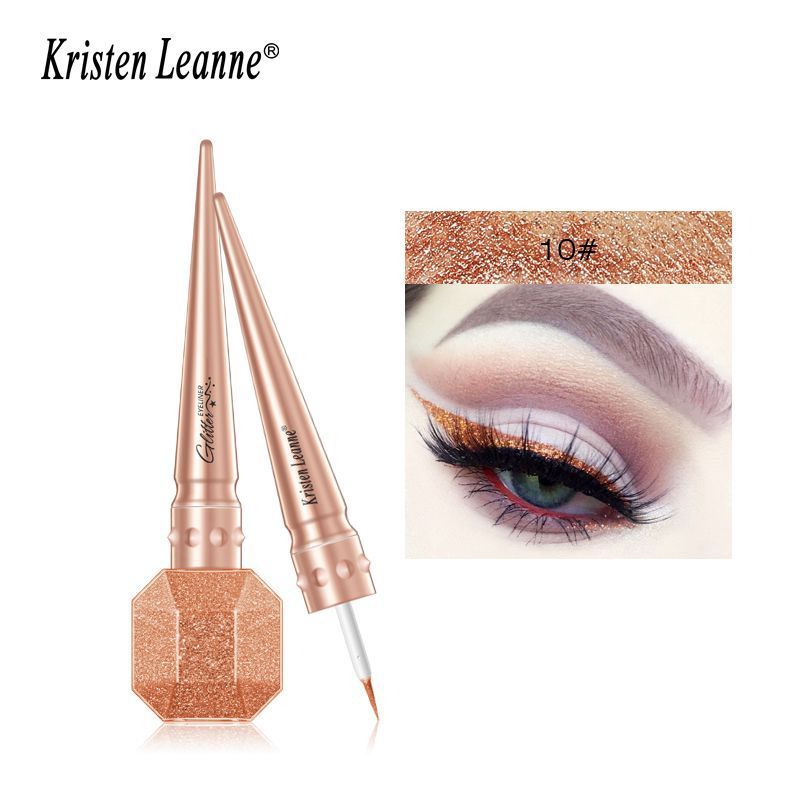 Kristen Leanne – verträumter, glänzender Eyeliner mit Perlenglitzer in Diamantfarbe_voghion.com
