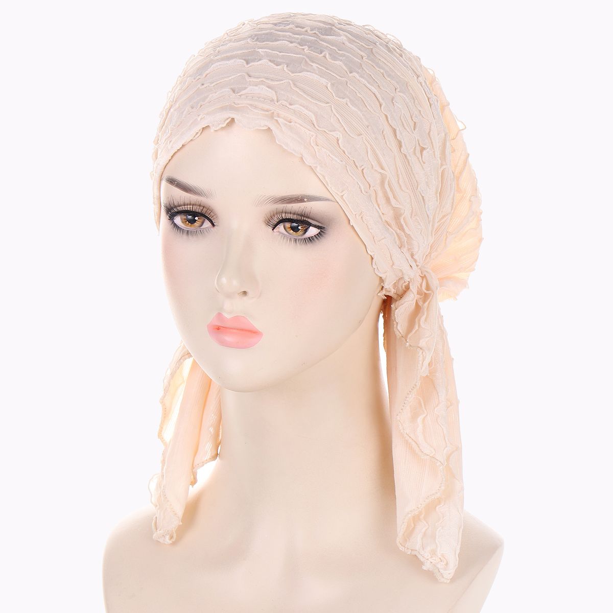 new solid color cow louver pullover hat curved pullover hat can hide hair Baotou hat_voghion.com