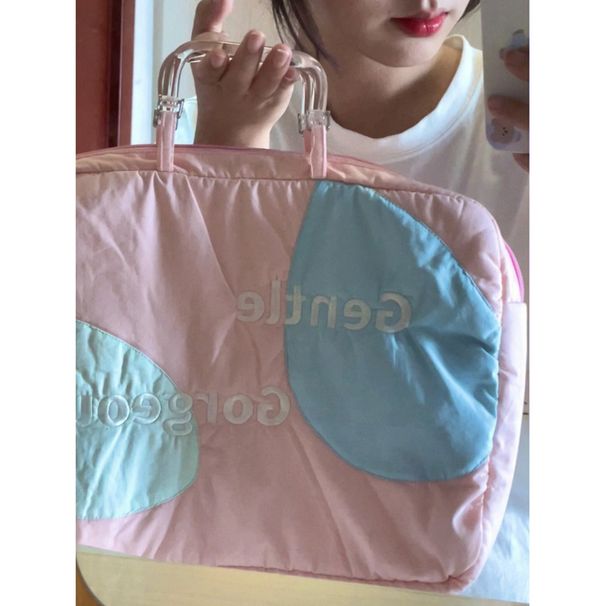 Splicing frisk og sød mini tabletopbevaring, der passer til Apple, Huawei, Xiaomi, beskytter 13 tommer laptoptaske._voghion.com