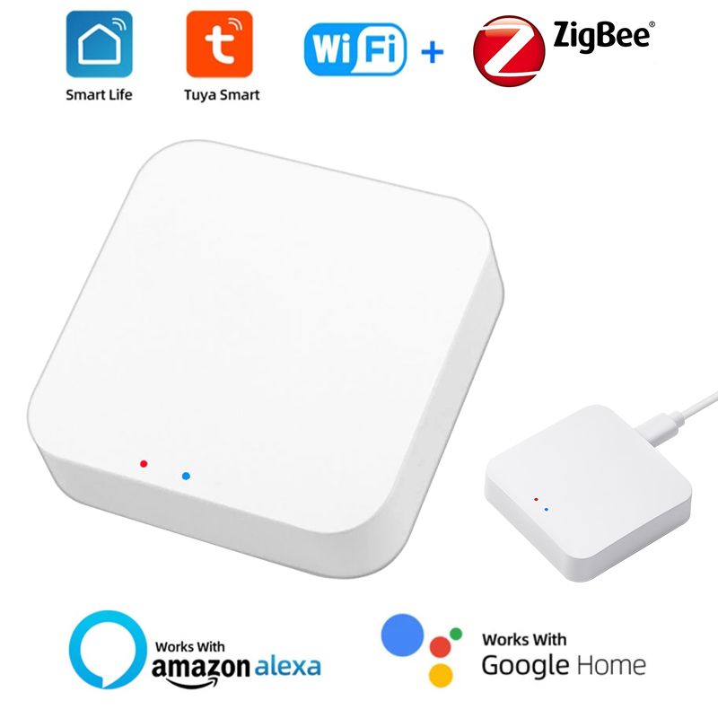 Το Tuya Zigbee είναι συνδεδεμένο στο Smart Hub, χρησιμοποιώντας ασύρματο τηλεχειριστήριο, φωνητικό έλεγχο μέσω Alexa και Google Home_voghion.com