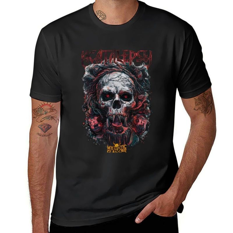 Acataleptic Mysticism T-Shirt aesthetic vintage clothes Short sleeve tee quick-drying heavyweight t shirts for men_voghion.com