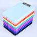 Factory plastic solid color with hook single force clip writing flat clip file box board clip printable LOGO_voghion.com