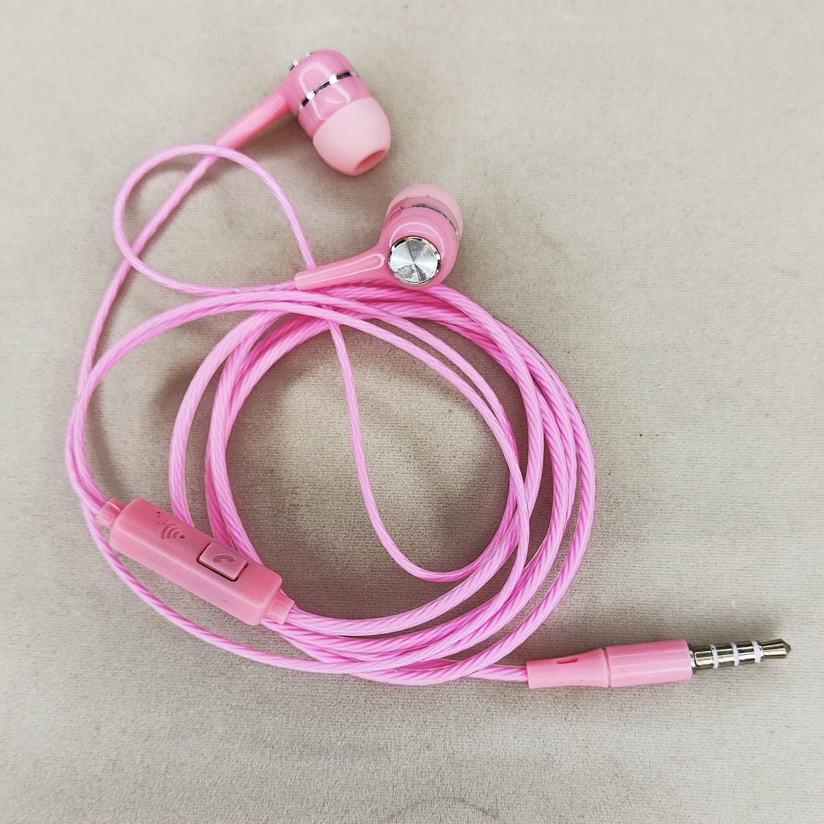 Large Volume S12 Heavy Bass In-Ear Headphones With Crystal Cable, Microphone, And Electroplated Coil_voghion.com