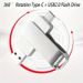 USB 3.0 Flash Drive With Type-C High-speed Data Transfer For Android, PC, Mac - Stylish Silver Design - Perfect Gift For Tech Enthusiasts_voghion.com