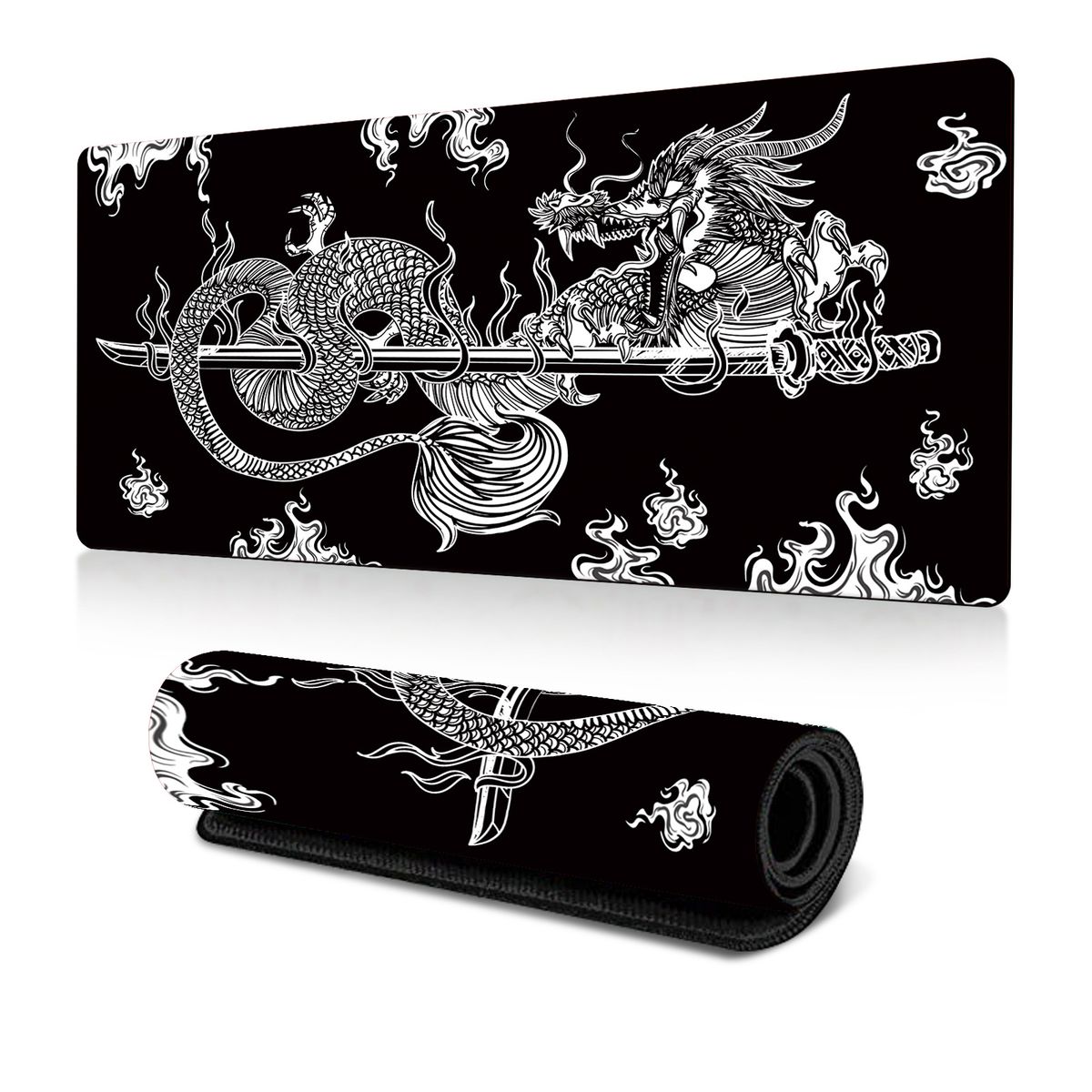 Dragon Mouse Pad Toptan Dragon Totem Bilgisayar Masa Pedi Ofis Öğrenme Büyük Kalın Kaymaz Klavye Pedi_voghion.com