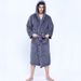 Soft Touch Micro Fleece Huva Morgonrock Plysch Lång Spa Robe Absorberande Morgonrock_voghion.com