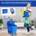 Reinigungswagen Wascheimer Haushalt 20 L Mit Schleuder Und Separator Für Sauberes Schmutziges Wasser Blue 60L X 27B X 70,5H Cm_voghion.com