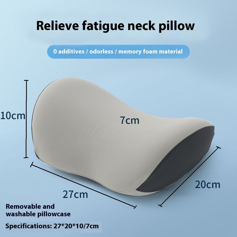 Spine Support, Sleep Aid, Memory Foam Core Adults And Patients, Cervical Pillow For Neck Recovery_voghion.com