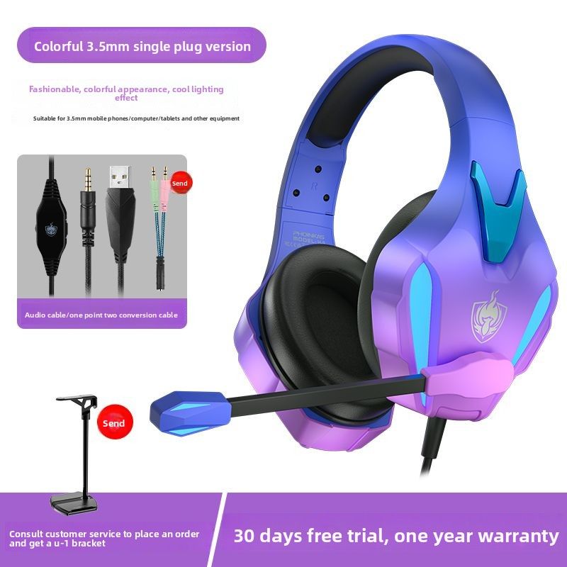PHOINKAS H9 Wired Over-Ear Headphones For Desktop Computers, Gaming, FPS, PUBG_voghion.com