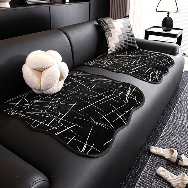 Chenille Sofa Cushion Cover – Premium Split Design Seat Pad For Sectional Couches (Botanical Floral Pattern, Anti-Slip Base, Light Luxury Style)_voghion.com