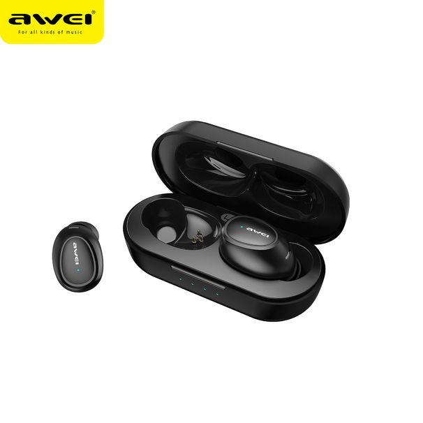 AWEI private model TWS Bluetooth headset earbud type anti-drop wireless sports mini factory headset wholesale_voghion.com