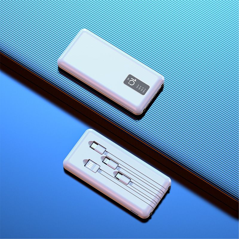 Accessoires pour téléphones portables avec batterie externe intégrée, mini batterie externe ultra fine de grande capacité, 20 000 mAh, logo imprimé_voghion.com