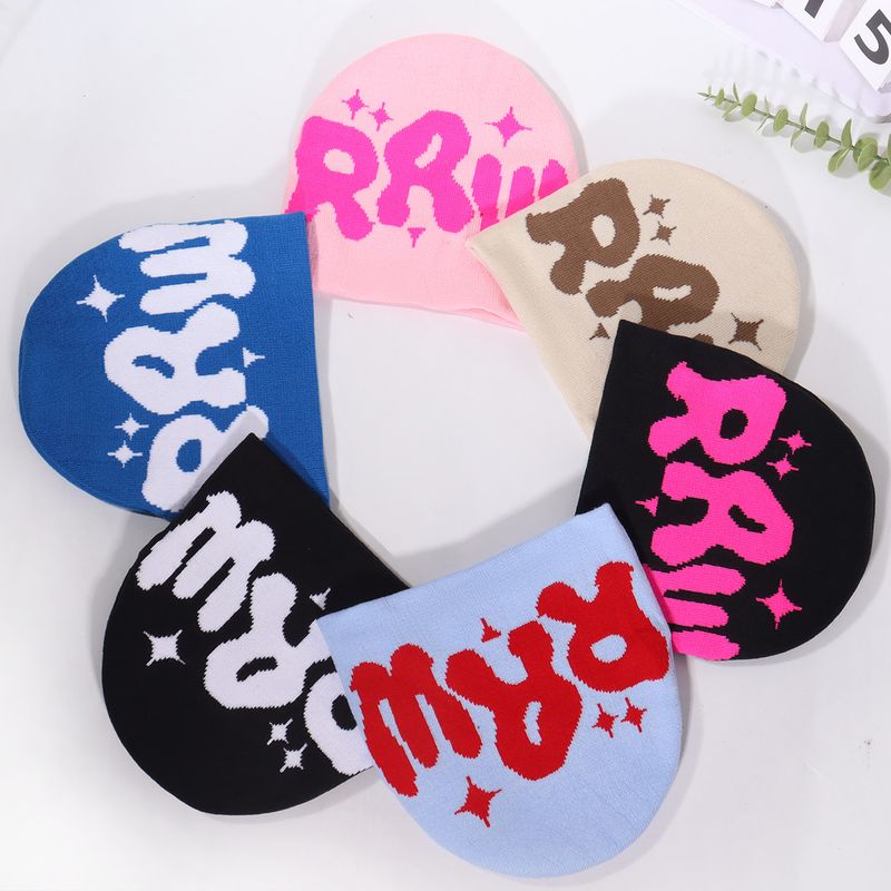 Unisex Letter Beanie – Breathable Knit Cap (Ear Flaps & Stretch Fit)​_voghion.com