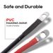Battery Inverter Cable Set(1 Positive & 1 Negtive) With 3/8" M10 Lug For Auto_voghion.com