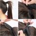 Hair Extensions & Wigs Wig ponytail tie corn silk ponytail wig female high temperature silk elastic lace inner net tie ponytail_voghion.com